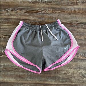 Nike Women's Athletic Shorts in Gray and Pink